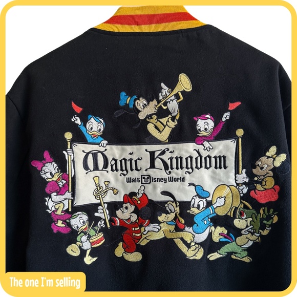 Walt Disney World Magic Kingdom 50th Anniversary Vault Collection Varsity Jacket - Picture 5 of 6